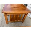 Image 13 : CONTEMPORARY MISSION STYLE COFFEE TABLE AND END TABLE