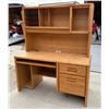 Image 8 : CONTEMPORARY WOOD DESK WITH DETACHABLE TOP (WITH BUILT IN LAMP) (MATCHES THE CABINET IN LOT 10)