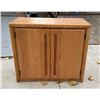 Image 1 : CONTEMPORARY WOOD CABINET (MATCHES THE DESK IN LOT 9)