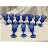 Image 1 : VINTAGE AVON FOSTORIA GEORGE AND MARTHA WASHINGTON COBALT BLUE GOBLETS