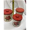 Image 7 : VINTAGE/ANTIQUE METAL CANISTERS