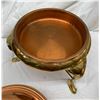 Image 4 : COPPER AND ANCHOR HOCKING COOKING/SERVING SET