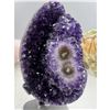 Image 7 : 7.5 X 3 INCH  HIGH GRADE URUGYAN UNIQUE AMETHYST CLUSTER ON METAL STAND