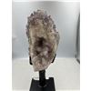 Image 4 : 11 X 4.3 INCH AMETHYST WITH CALCITE UNIQUE FORMATION ON BOTH  SIDE