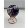 Image 1 : 56.4 MM Amethyst Chevron Sphere