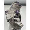 Image 4 : 3.90 Inch Purple Fluorite with Clear Quartz Specimen