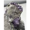 Image 5 : 3.90 Inch Purple Fluorite with Clear Quartz Specimen
