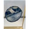 Image 3 : 4.0 INCH BLUE AGATE SLICE WITH STAND
