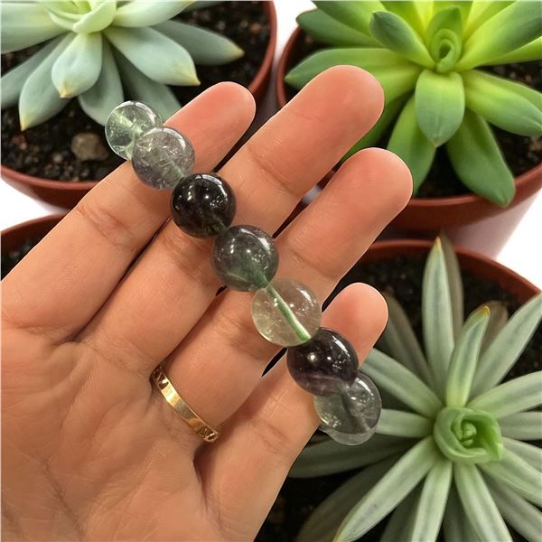 Green Fluorite Bracelet 12 mm