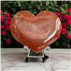 Image 4 : Carnelian Heart shaped Stone 2.1 Inch