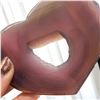 Image 2 : Agate Heart Shaped Stone with natural hole 3 Inch