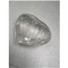 Image 3 : 2.5 inch Clear Quartz Heart with Golden Healer