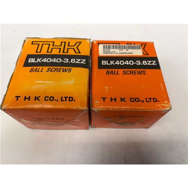 (2) THK #BLK4040-3.6ZZ NUT