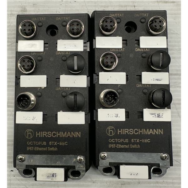 Lot of (2) Hirschmann #OCTOPUS 5TX-EEC Distribution Blocks