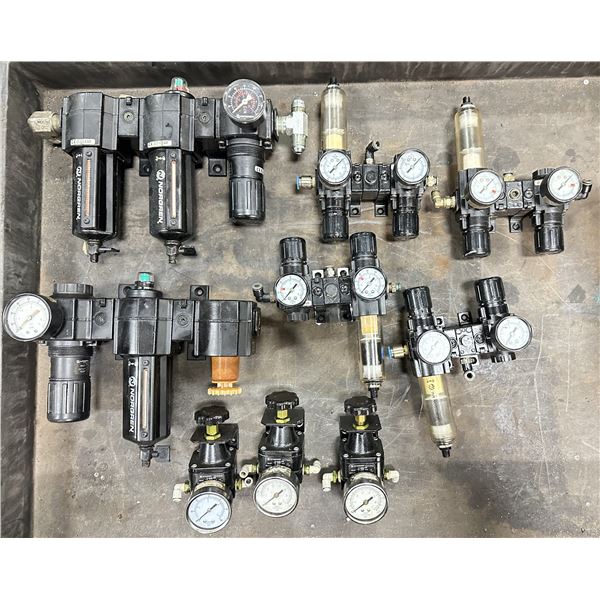 Lot of (9) Misc. Norgren Filter/Valve Items