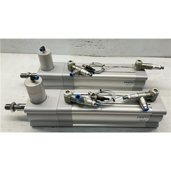 (2) Festo #DSBC-80-200-C-PPSA Cylinders