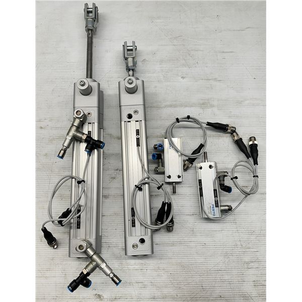 Lot of (4) Misc. Festo Cylinders