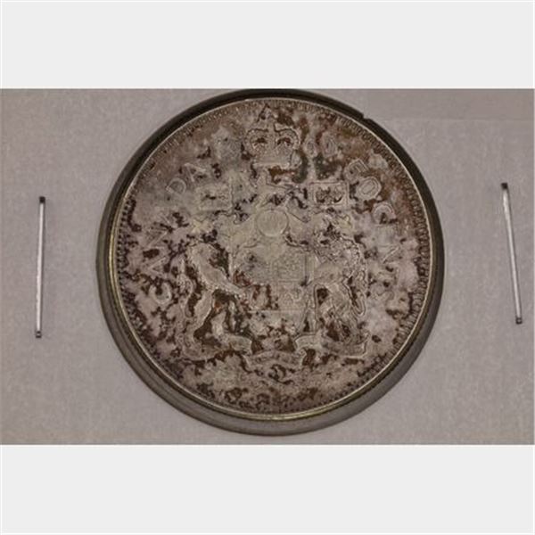 1960 CANADA .3 OZ. ASW TONED 50 CENT PIECE