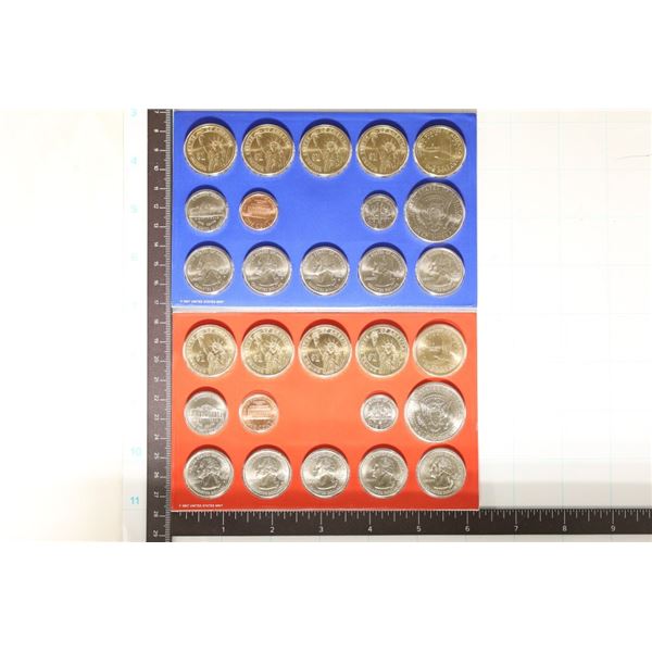 2007 US MINT SET (UNC) P/D IN MINT PLASTIC CARDS