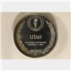 Image 2 : .5 OZ. PF STERLING SILVER UTAH STATE ROUND