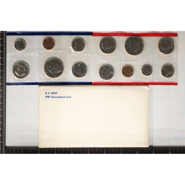 1981 US MINT SET (UNC) P/D/S (WITH ENVELOPE)