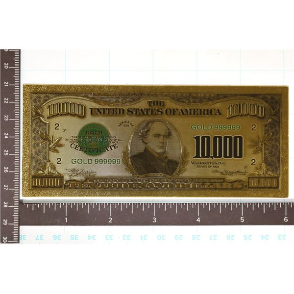 GOLD FOIL 999999-1928 CRISP UNC REPLICA OF A US