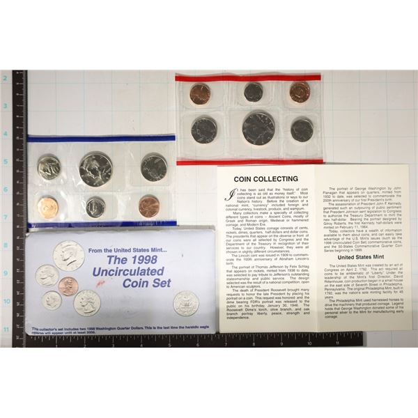 1998 US MINT SET (UNC) P/D (WITH ENVELOPE) AND