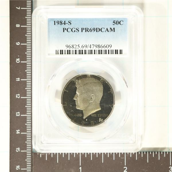 1984-S KENNEDY HALF DOLLAR PCGS PR69 DCAM