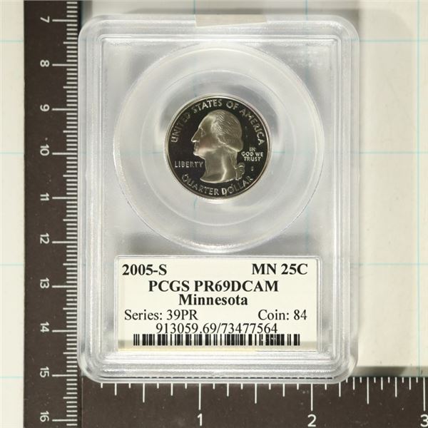 2005-S MINNESOTA QUARTER PCGS PR69 DCAM