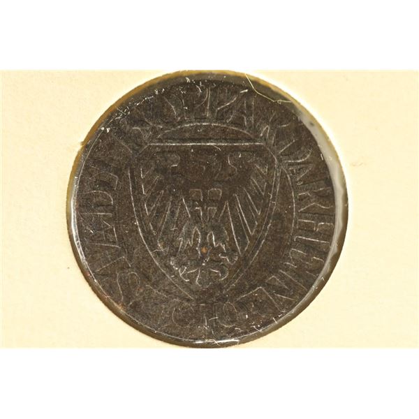 1919 BOPPART GERMAN 5 PFENNIGS NOTGELD COIN