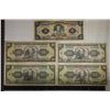 Image 1 : 5-ECUDOR BILLS: 1977-5 SUCRES, 1986-100 SUCRES,