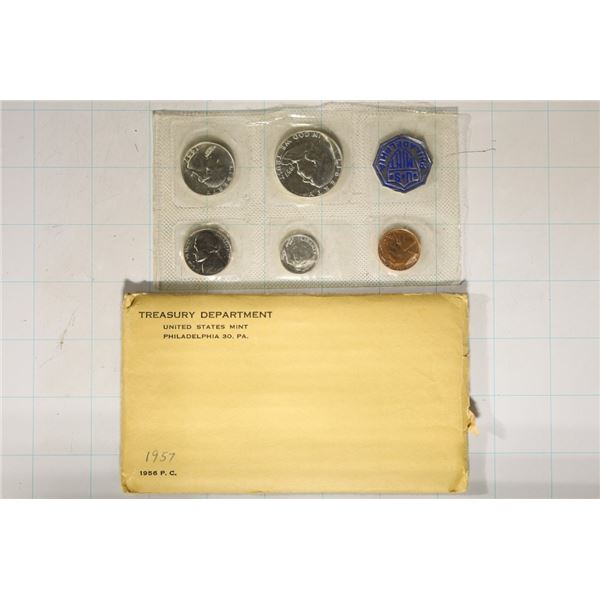 1957 US SILVER PROOF SET (WITH ENVELOPE)