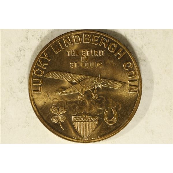 LUCKY LINDBERGH COIN, THE SPIRIT OF ST. LOUIS