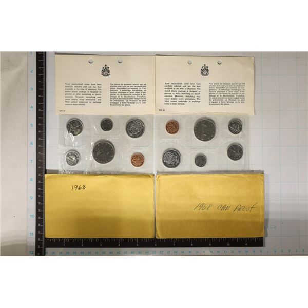 2-1968 CANADA (PF LIKE) SETS WITH ENVELOPES