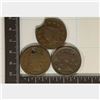 Image 1 : 3 ALTERED US LARGE CENTS: 1833 CLIPPED, 1843
