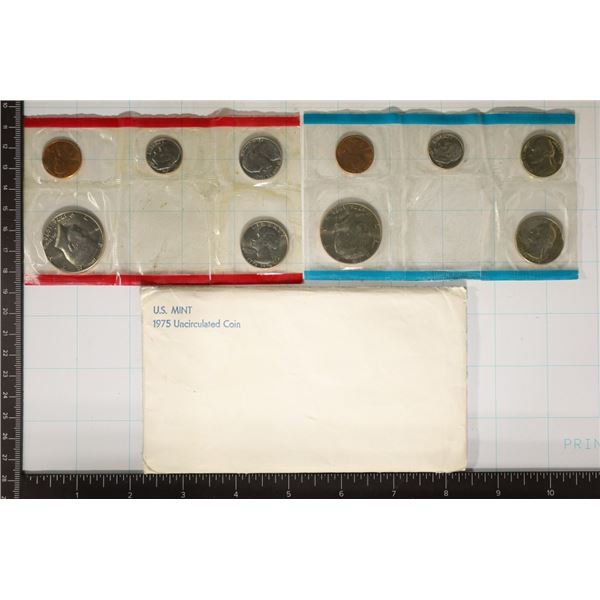 PARTIAL 1975 US MINT SET (UNC) P/D (WITH ENVELOPE)