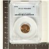 Image 1 : 1954 LINCOLN WHEAT CENT PCGS MS64RD