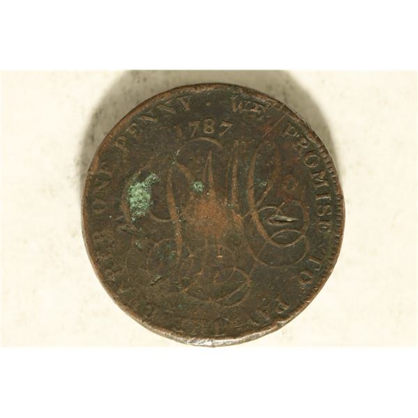 1787 CONDER TOKEN. THEY R MOSTLY 18TH CENTURY
