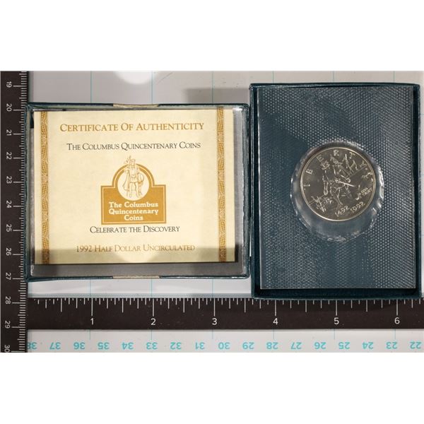 1992-D COLUMBUS QUINCENTENARY US HALF DOLLAR
