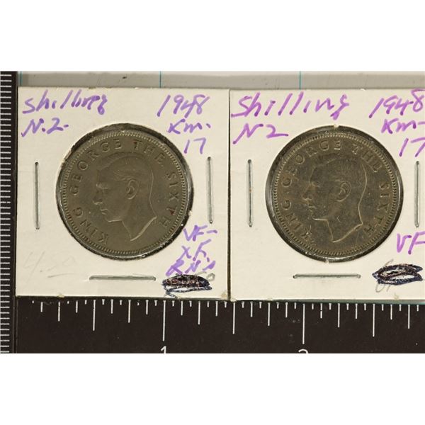 2-1948 NEW ZEALAND SHILLINGS