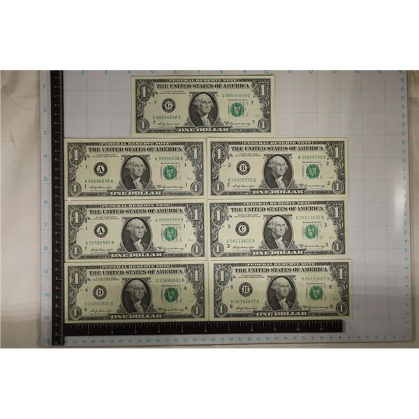 7-CU-1969-A GREAT LIARS POKER US $1 FRN'S