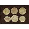 Image 2 : 6 SILVER DIME SIZED OTTOMAN EMPIRE PARA COINS: