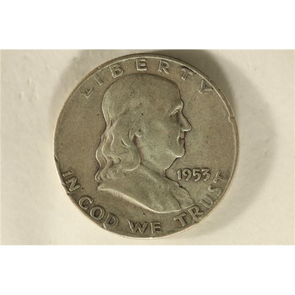 1953-D SILVER FRANKLIN HALF DOLLAR