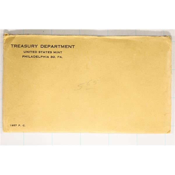 SEALED 1957 US SILVER PROOF SET (WITH ENVELOPE)