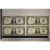 Image 1 : 4-US $1 SILVER CERTIFICATES: 1957, 2-57-A & 57-B