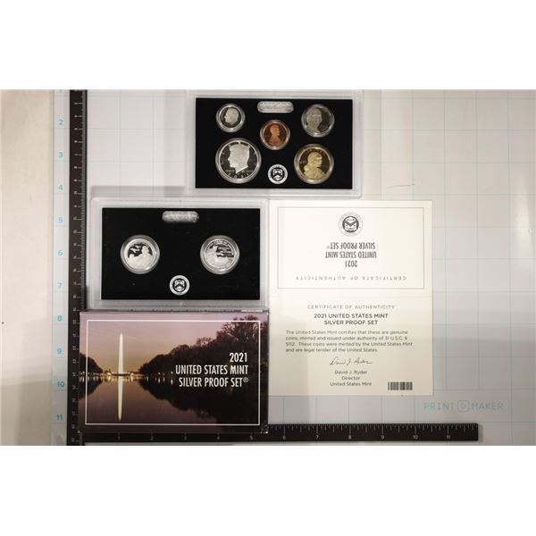 2021 US SILVER PROOF SET (WITH BOX) AND