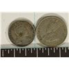 Image 2 : 2-CEYLON SILVER COINS: 1909 TEN CENTS AND