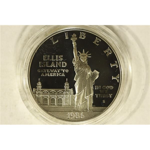 1986-S STATUE OF LIBERTY PF SILVER DOLLAR