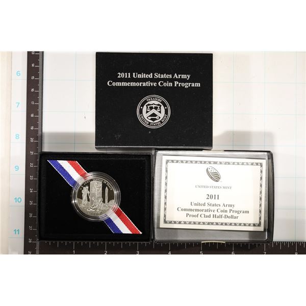 2011-S US ARMY COMMEMORATIVE PF HALF DOLLAR IN