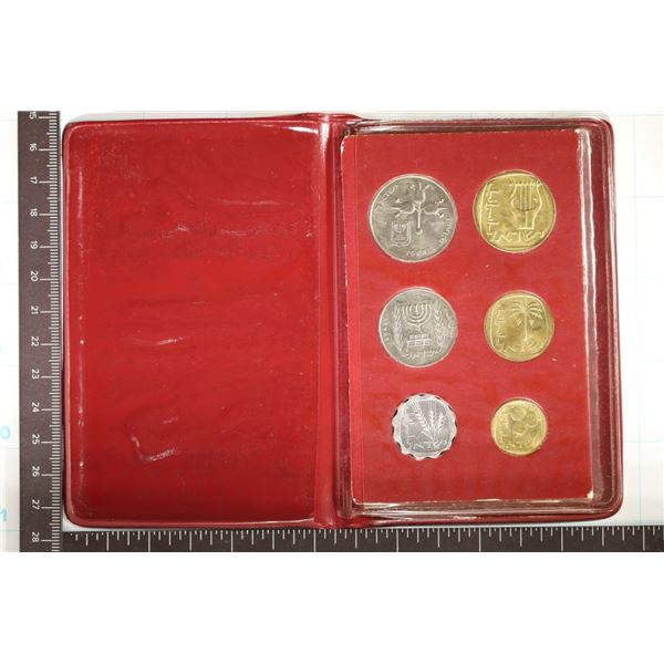 1970 ISRAEL 6 COIN JERUSALEM SPECIMEN SET IN
